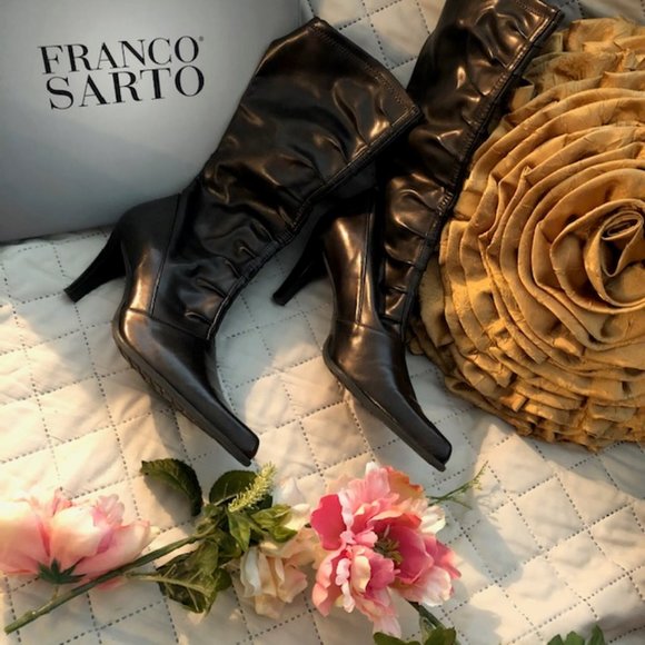 Franco Sarto Shoes - Franco Sarto Brown Metallic Boots